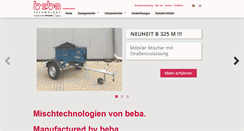 Desktop Screenshot of beba-mischtechnik.de