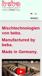 Mobile Screenshot of beba-mischtechnik.de